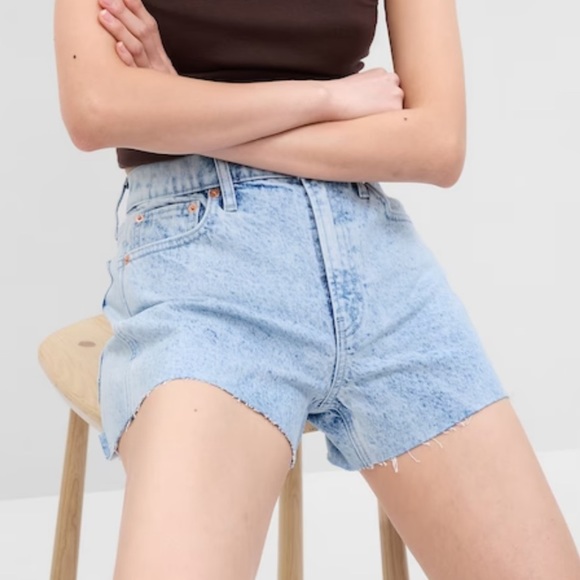 Gap High Rise Cheeky Denim Shorts - Picture 3 of 10